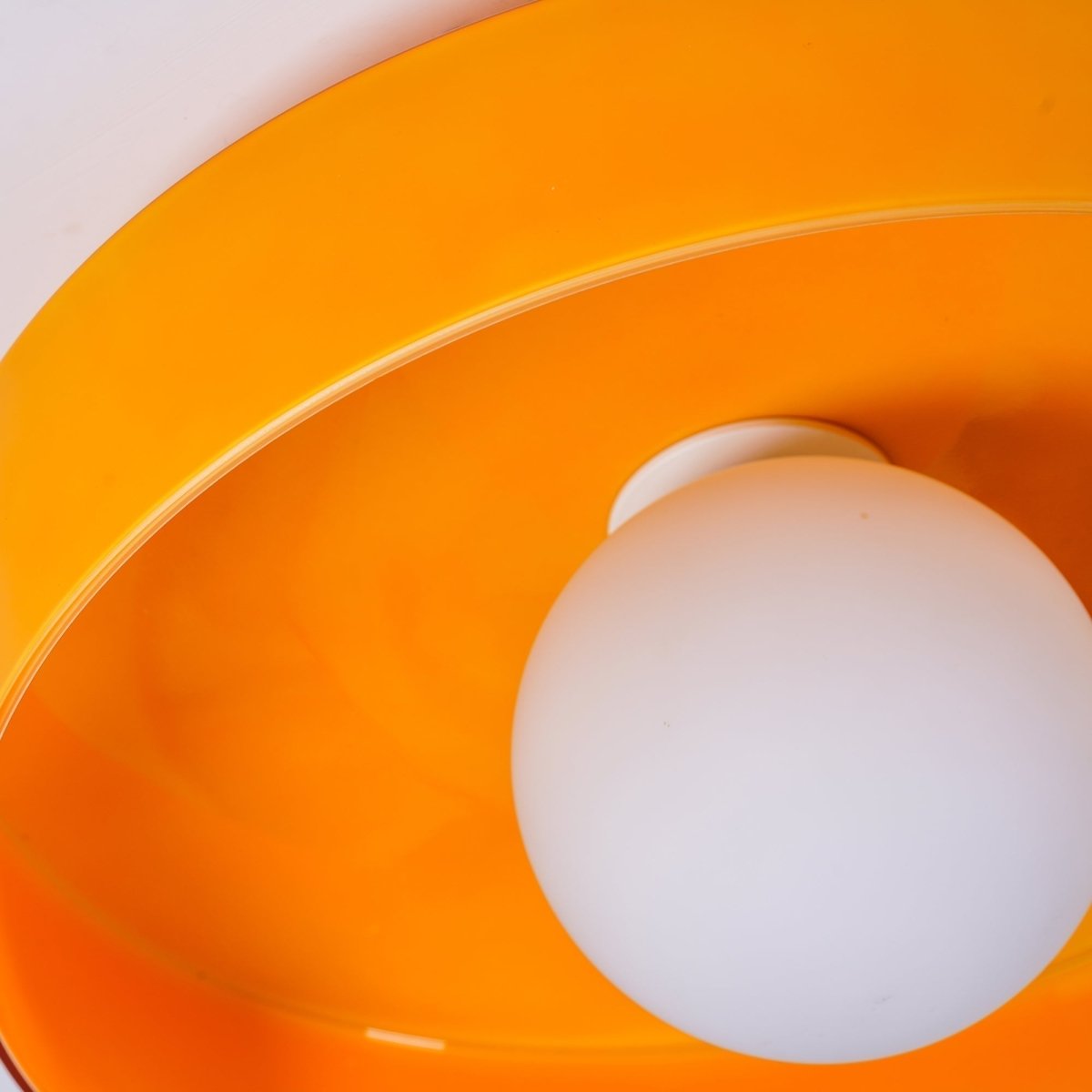 Sleek Round Glass Ceiling Light - Lattea Global