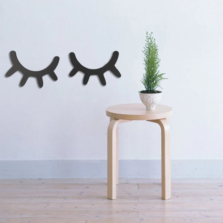 Sleepy Eyes Wooden Wall Décor - Lattea Global