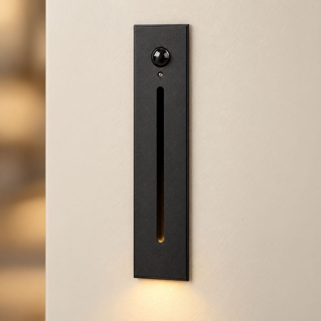 Slim Aluminium Recessed LED Step Light with Motion Sensor