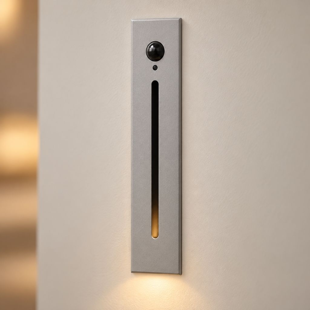 Slim Aluminium Recessed LED Step Light with Motion Sensor