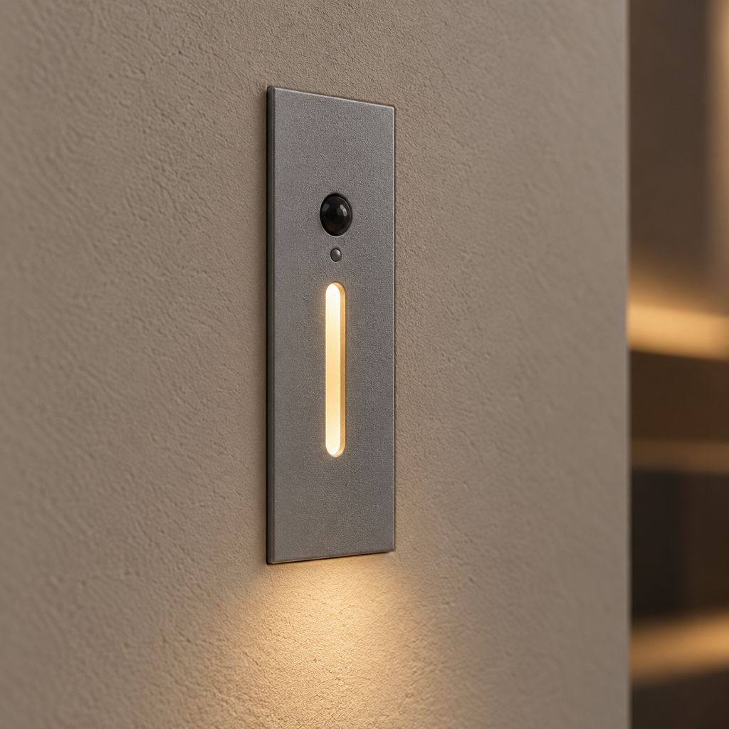 Slim Recessed LED Step Light with Optional PIR Sensor