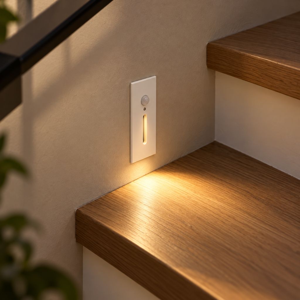 Slim Recessed LED Step Light with Optional PIR Sensor