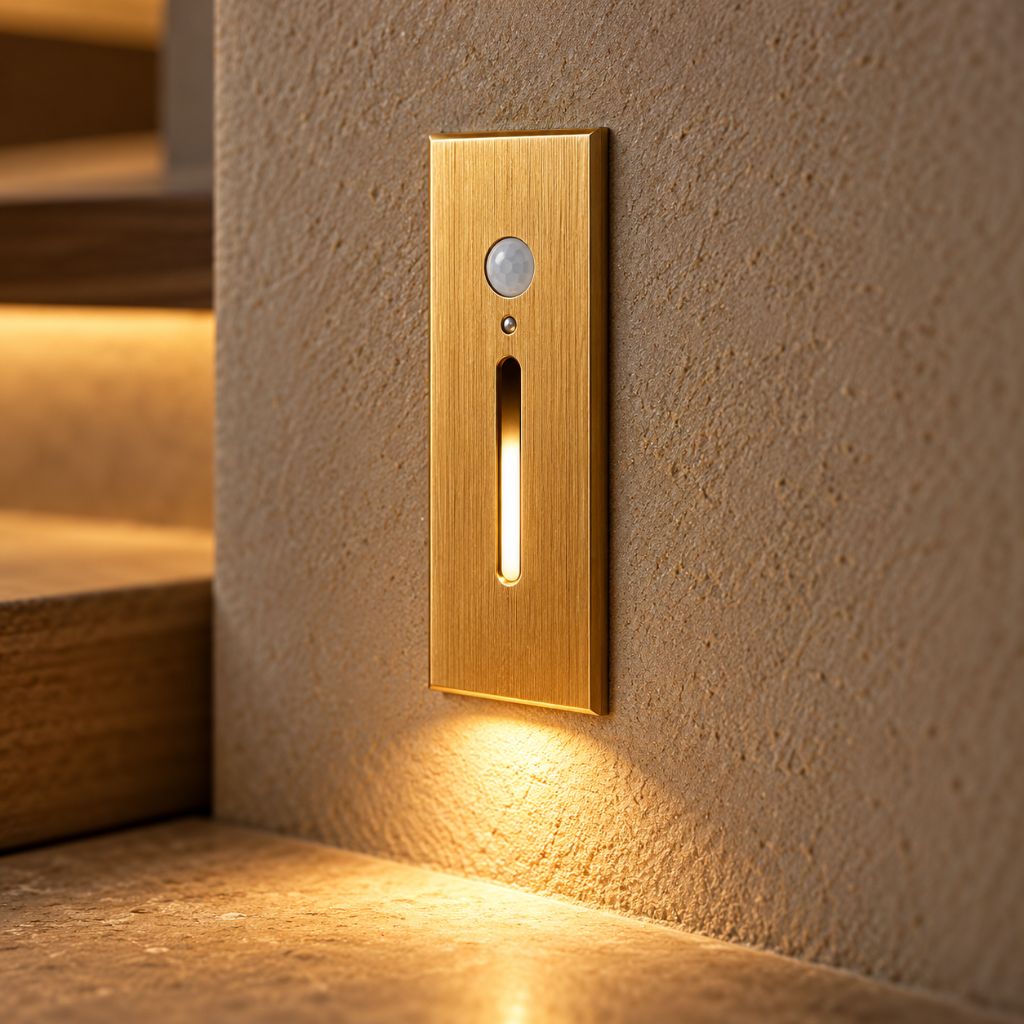 Slim Recessed LED Step Light with Optional PIR Sensor