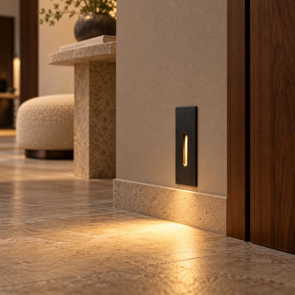 Slim Recessed LED Step Light with Optional PIR Sensor
