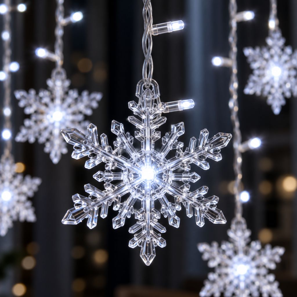 Snowflake LED Christmas Lights with 8 Lighting Modes