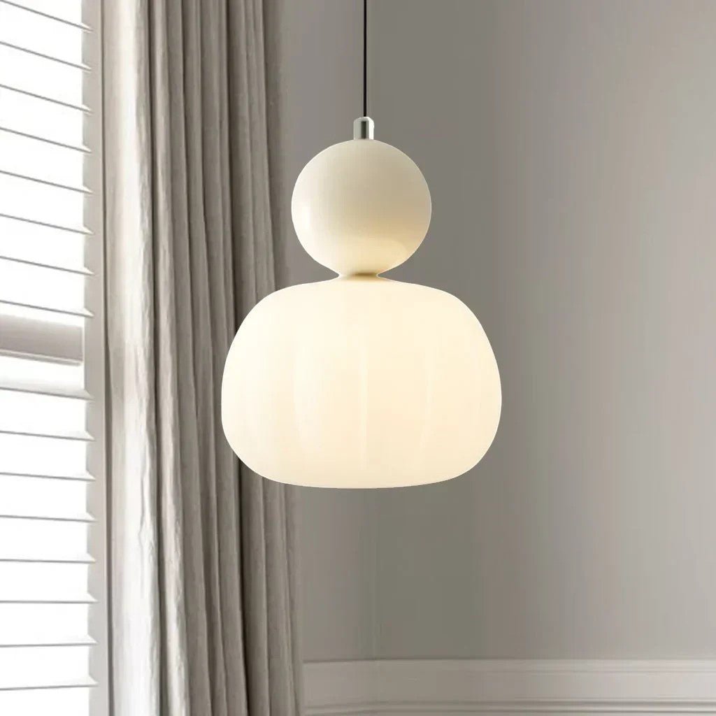 SoftGlow Art Deco Cream Pendant Light