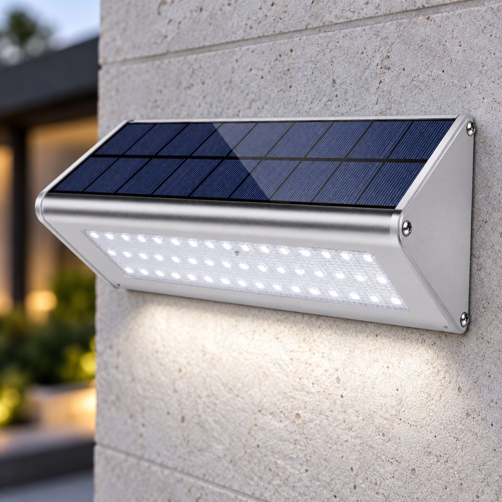 Solar Aluminium LED Outdoor Wall Light with Motion Sensor IP65