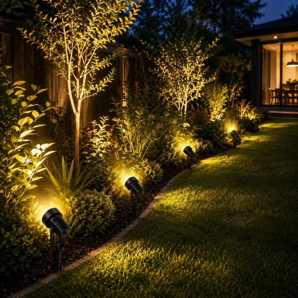 Solar garden spotlights - 4-pack ip65 waterproof led light – view 2