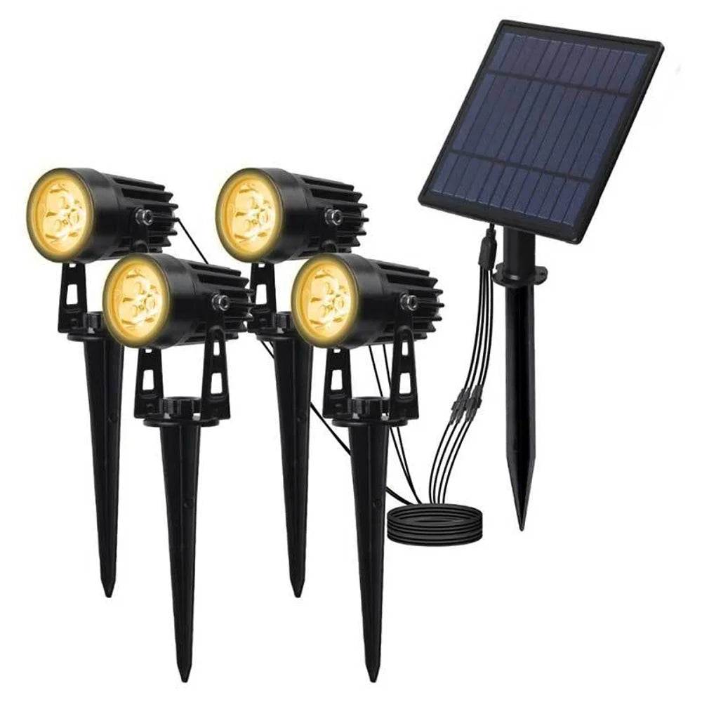 Solar garden spotlights - 4-pack ip65 waterproof led light – view 12