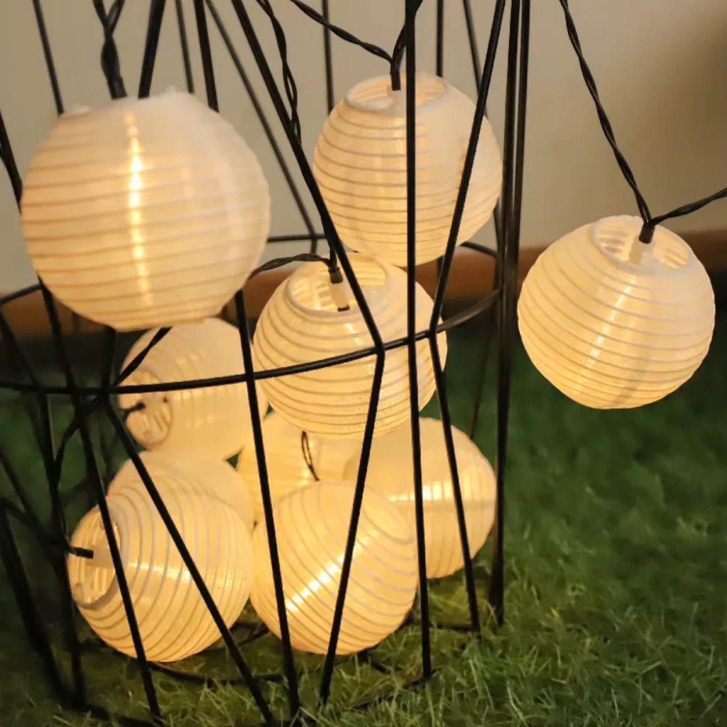 Solar Lantern String Lights IP65 Waterproof Outdoor Garden Patio Decor - Lattea Global