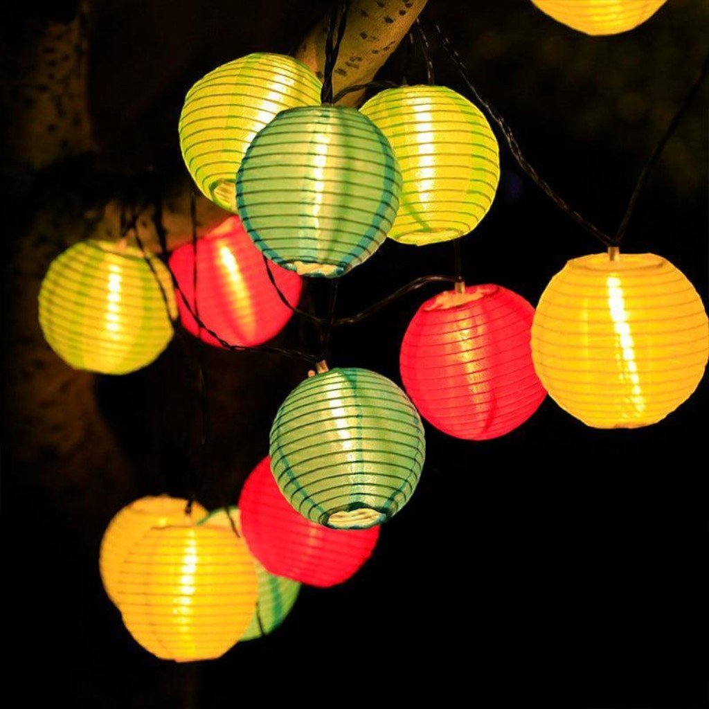 Solar Lantern String Lights IP65 Waterproof Outdoor Garden Patio Decor - Lattea Global