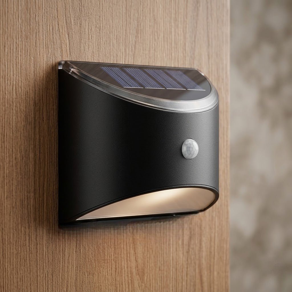 Solar Outdoor Garden Wall Light PIR Motion Sensor IP65 Waterproof Lamp - Lattea Global