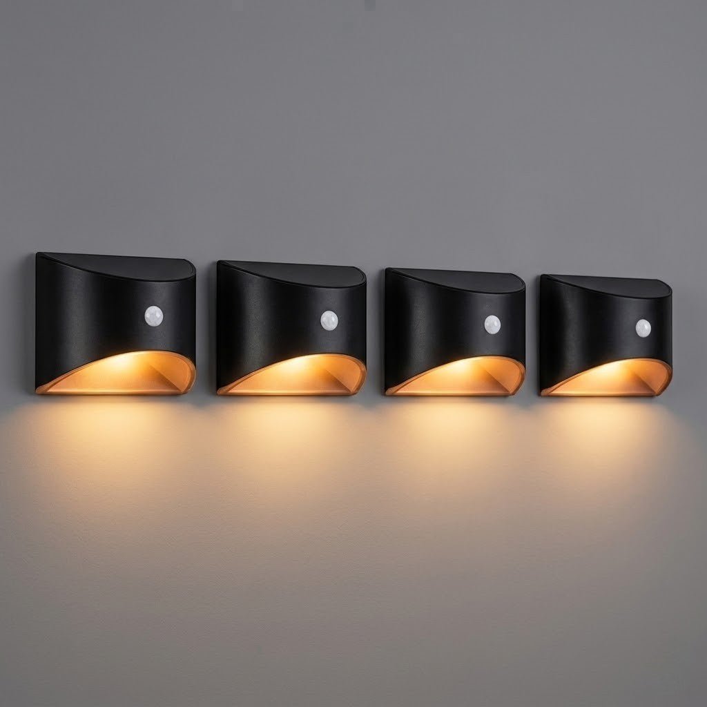 Solar Outdoor Garden Wall Light PIR Motion Sensor IP65 Waterproof Lamp - Lattea Global