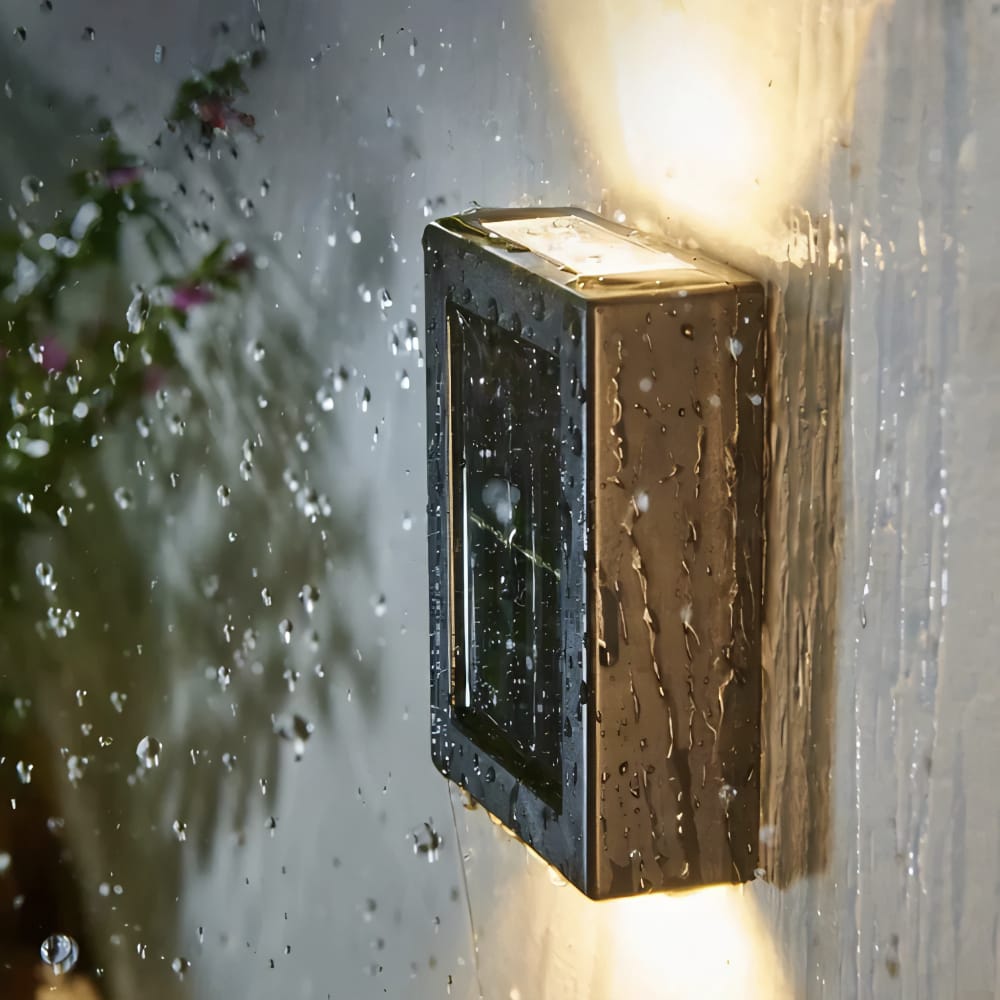 Solar Panel Powered LED Wall Lights for Outdoor - Lattea Global