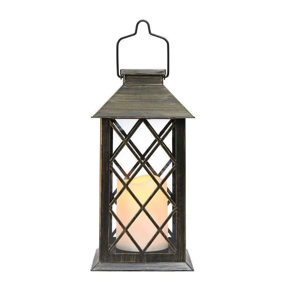 Solar Powered Candle Lantern for Outdoor Spaces - Lattea Global