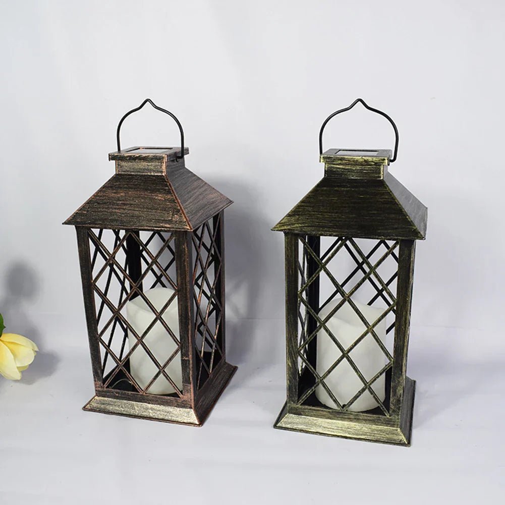 Solar Powered Candle Lantern for Outdoor Spaces - Lattea Global