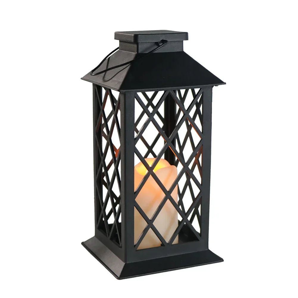 Solar Powered Candle Lantern for Outdoor Spaces - Lattea Global