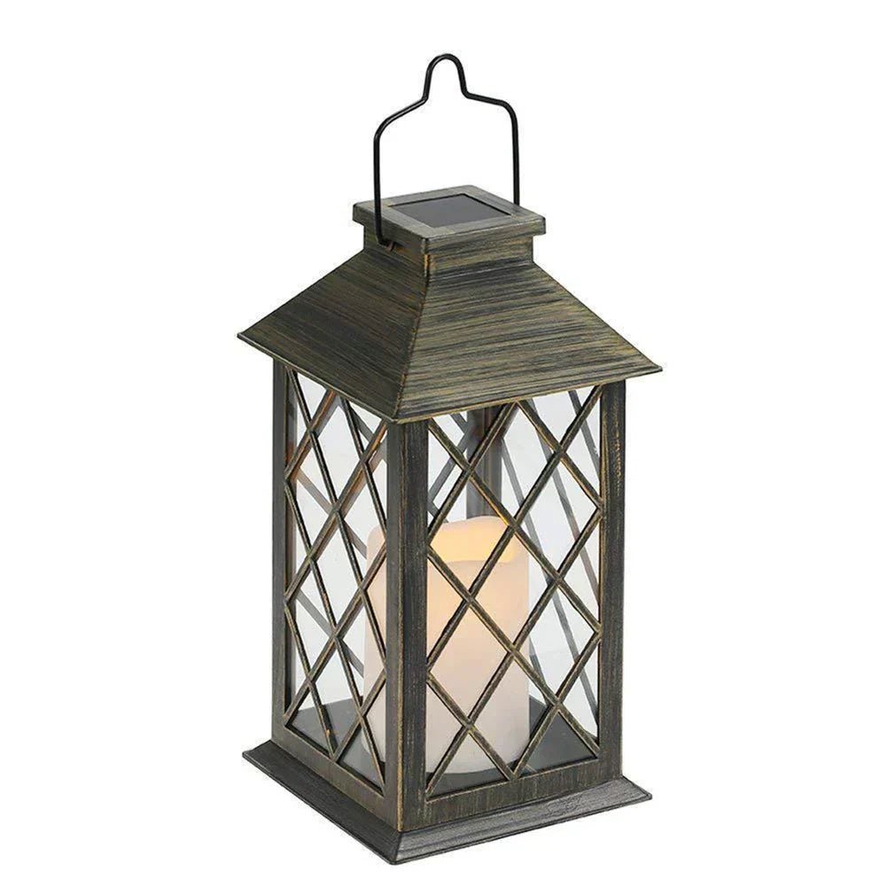 Solar Powered Candle Lantern for Outdoor Spaces - Lattea Global