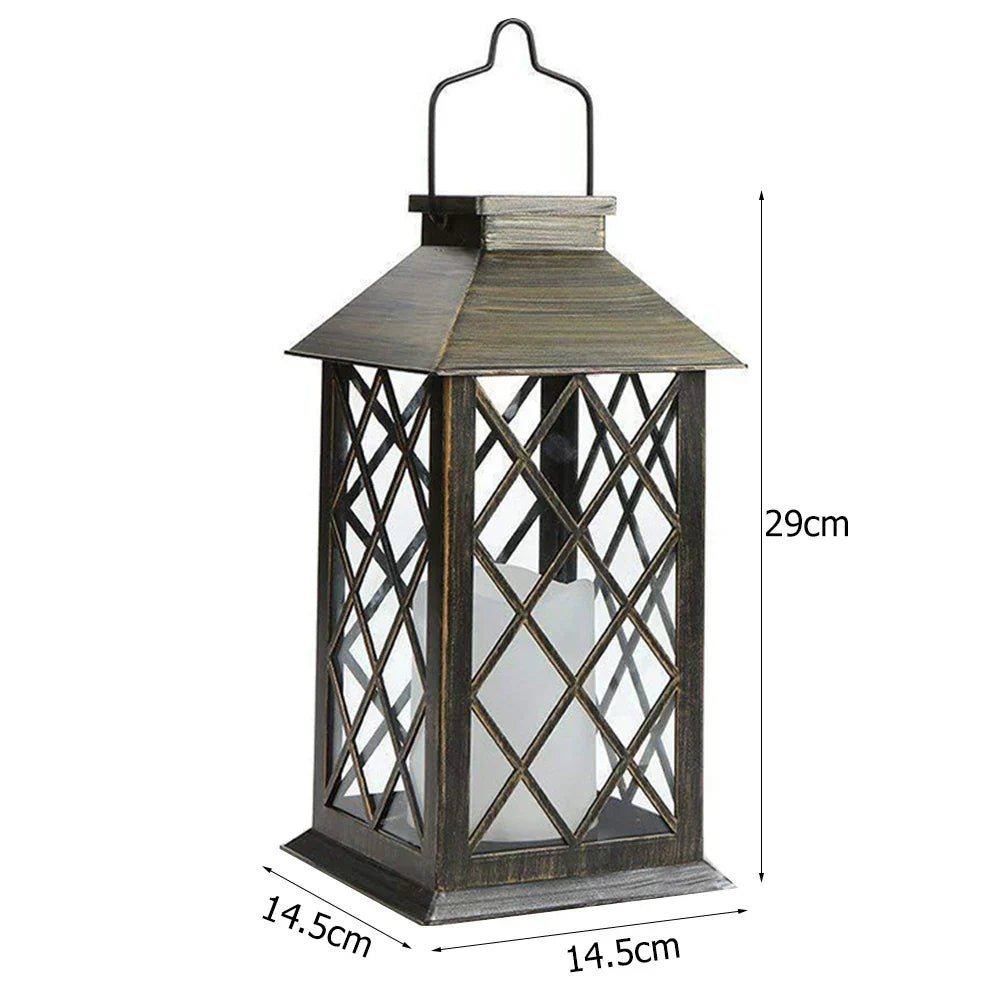Solar Powered Candle Lantern for Outdoor Spaces - Lattea Global