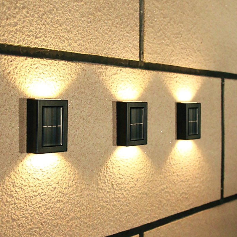 Solar - Powered LED Fence Lights for Outdoor Spaces - Lattea Global