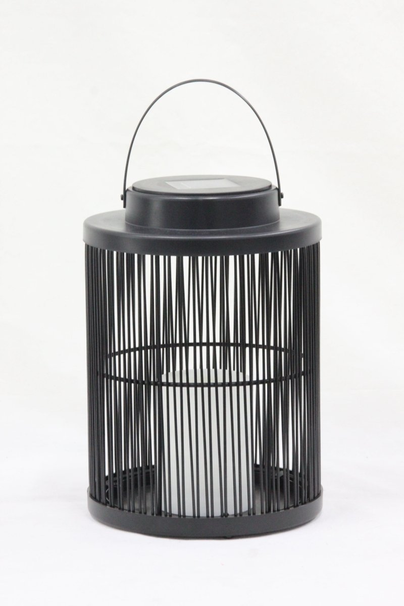 Solar - Powered Woven Lantern for Outdoor Spaces - Lattea Global