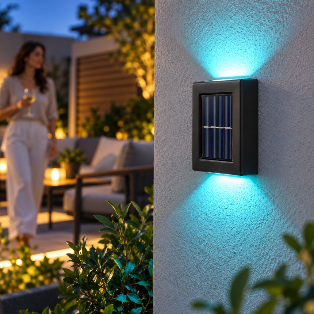 Solar Up and Down LED Outdoor Wall Lights IP65