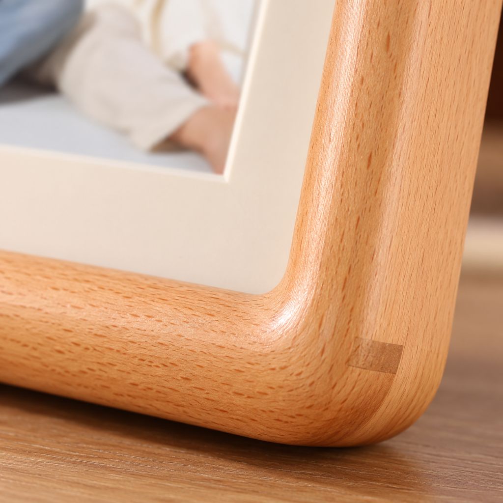 Solid Wood Mortise and Tenon Photo Frame with Rounded Edges