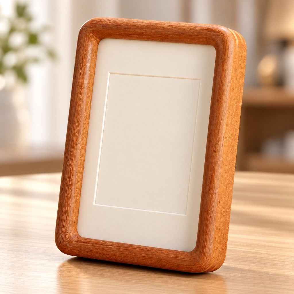 Solid Wood Mortise and Tenon Photo Frame with Rounded Edges
