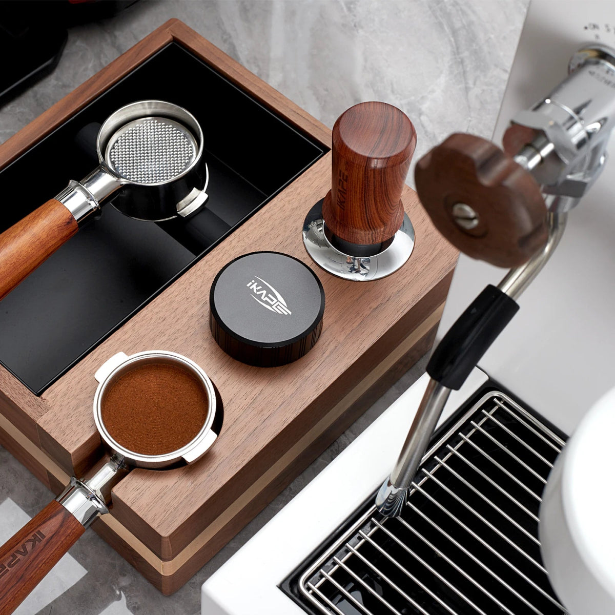 Spring Loaded IKAPE Espresso Tamper - Lattea Global