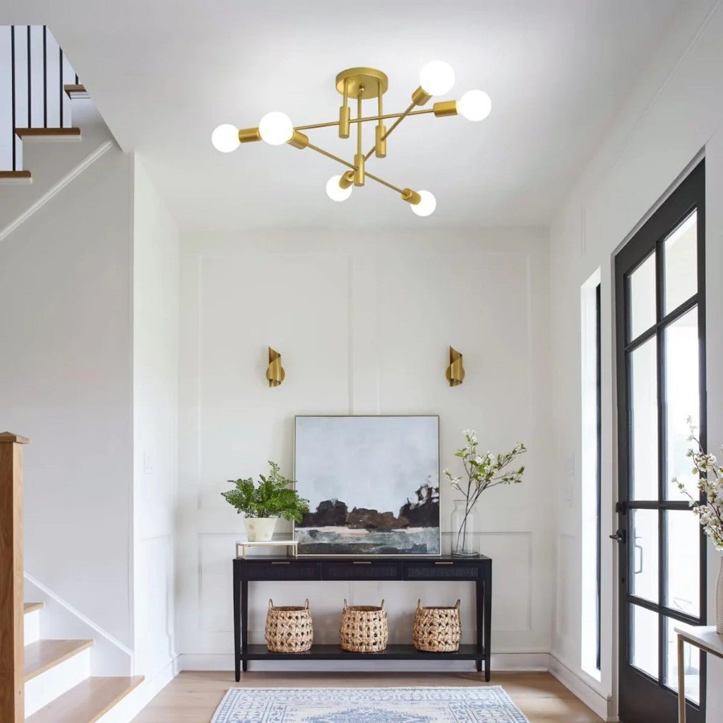 Sputnik Mid Century LED Ceiling Light