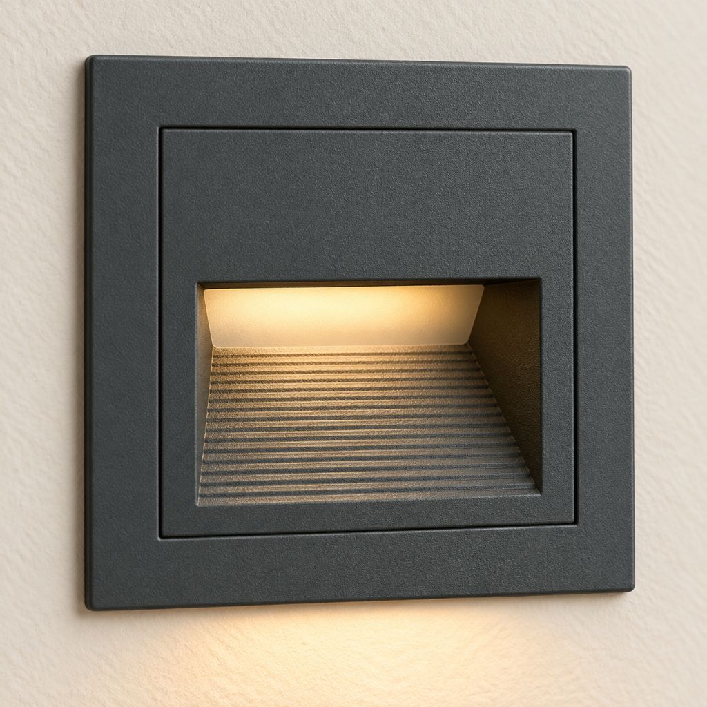 Square Recessed LED Stair Light with Aluminium Frame