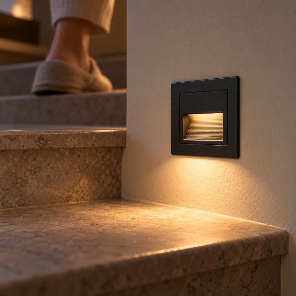 Square Recessed LED Stair Light with Aluminium Frame