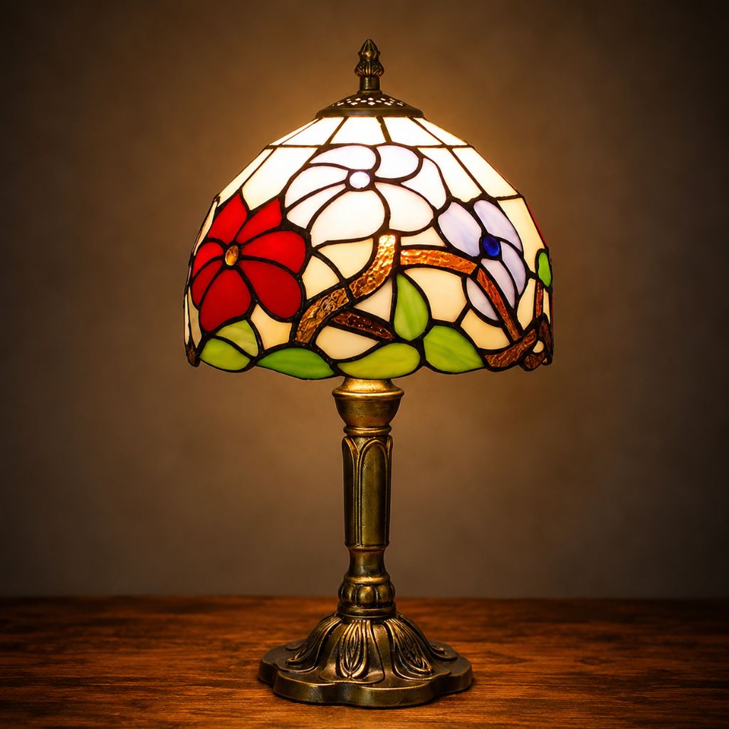 Stained Glass Colorful Desk Lamp