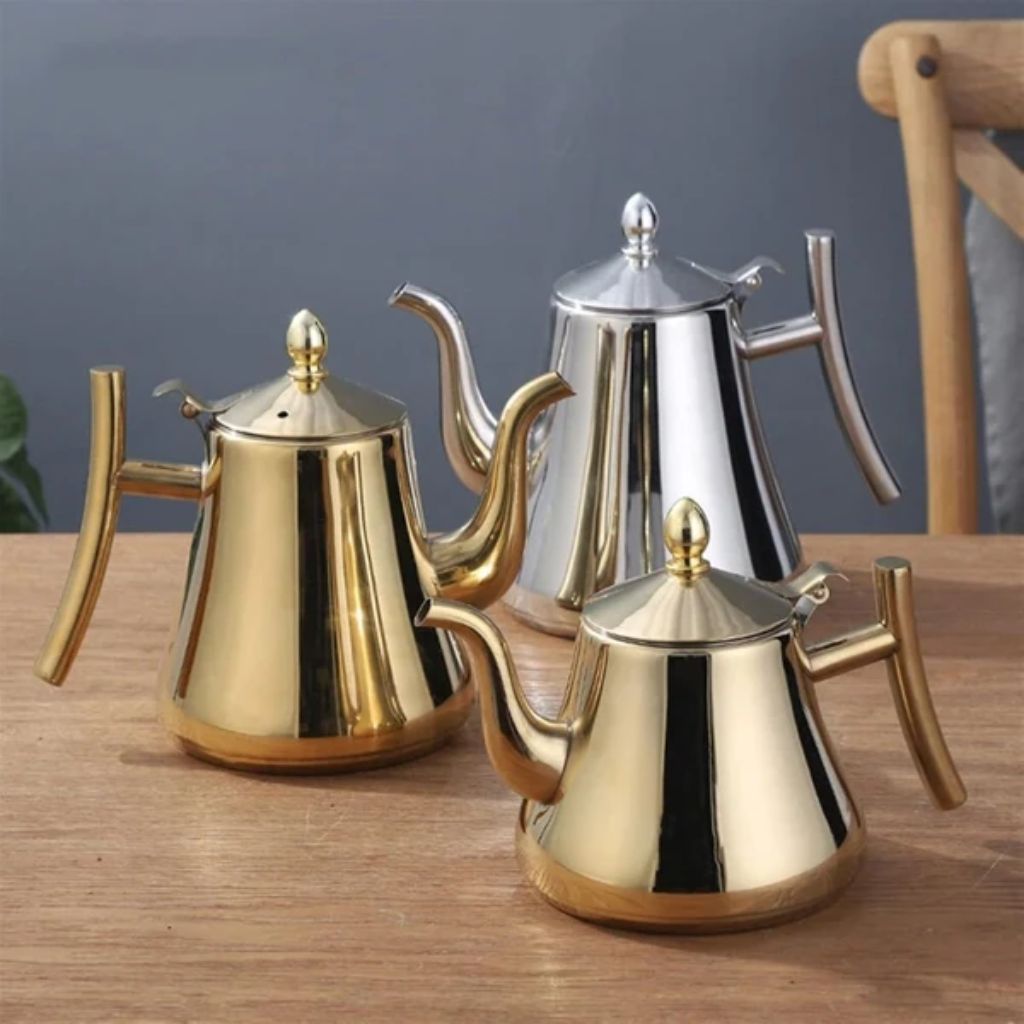 Stainless Steel Kettle with Built-in Filter