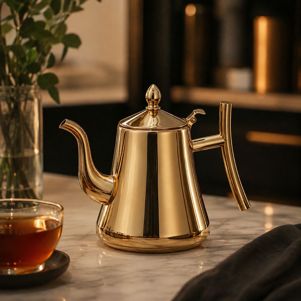 Stainless Steel Kettle with Built-in Filter