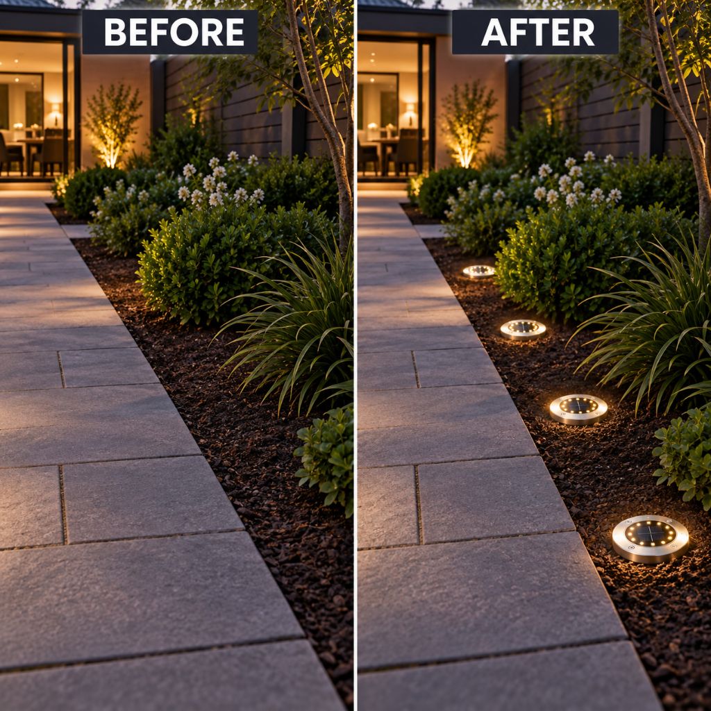 Stainless Steel Solar LED Garden Ground Lights IP65