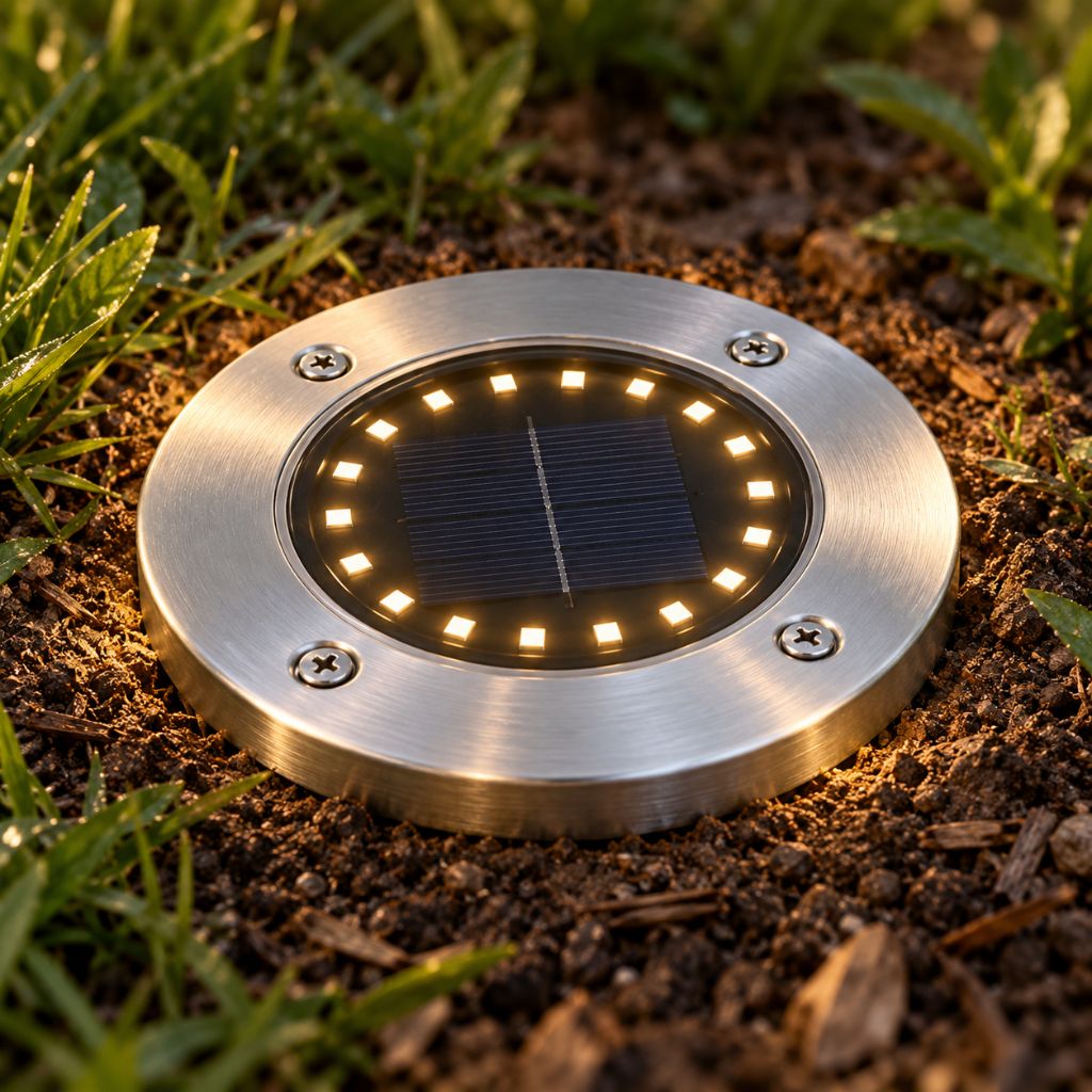 Stainless Steel Solar LED Garden Ground Lights IP65