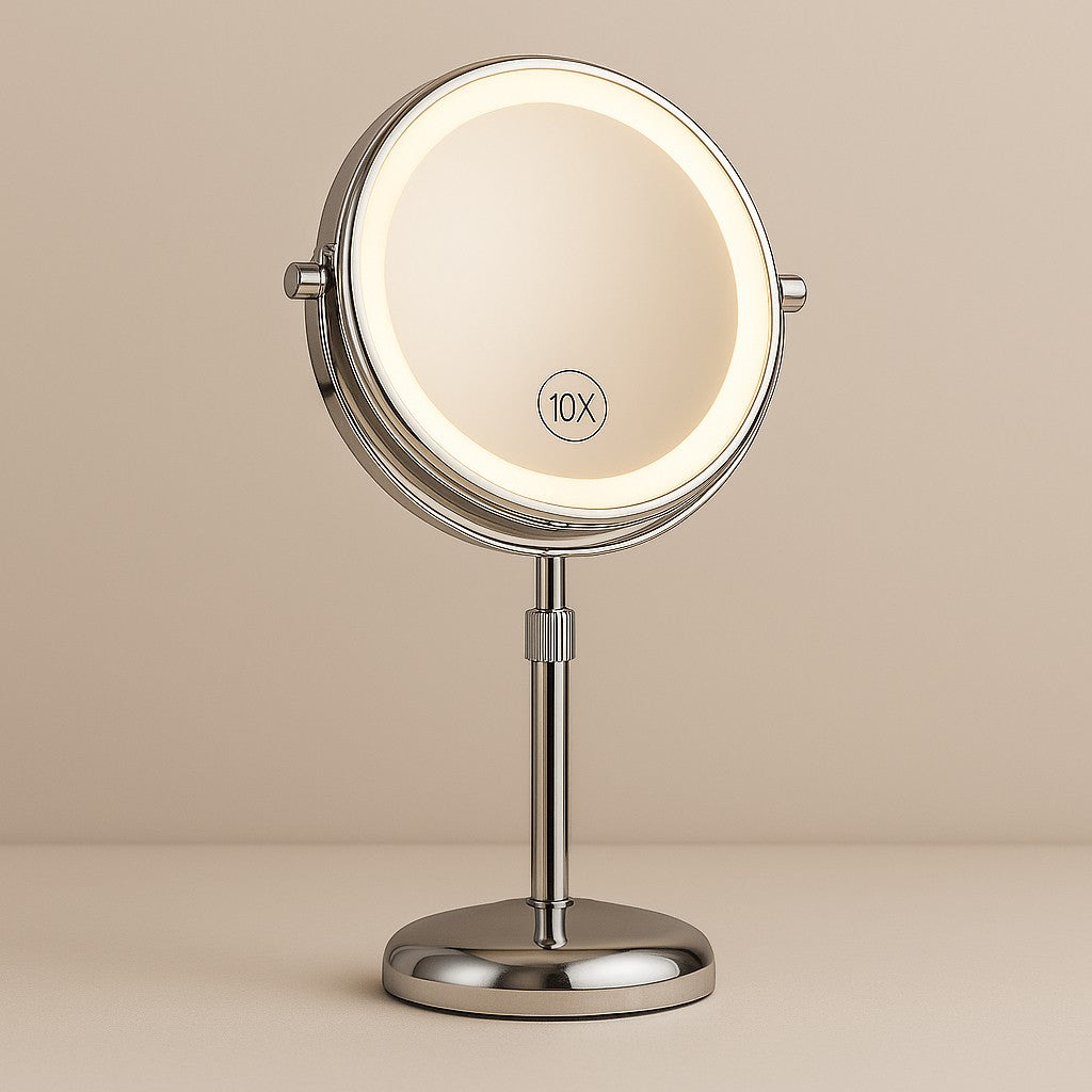 Standing LED Makeup Mirror for Bathroom
