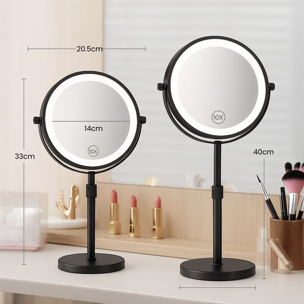 Standing LED Makeup Mirror for Bathroom