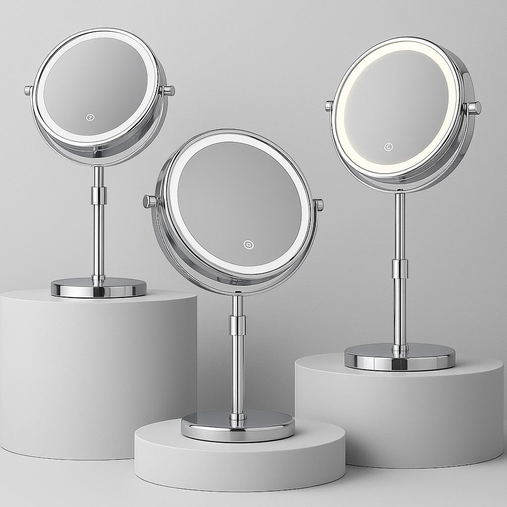 Standing LED Makeup Mirror for Bathroom