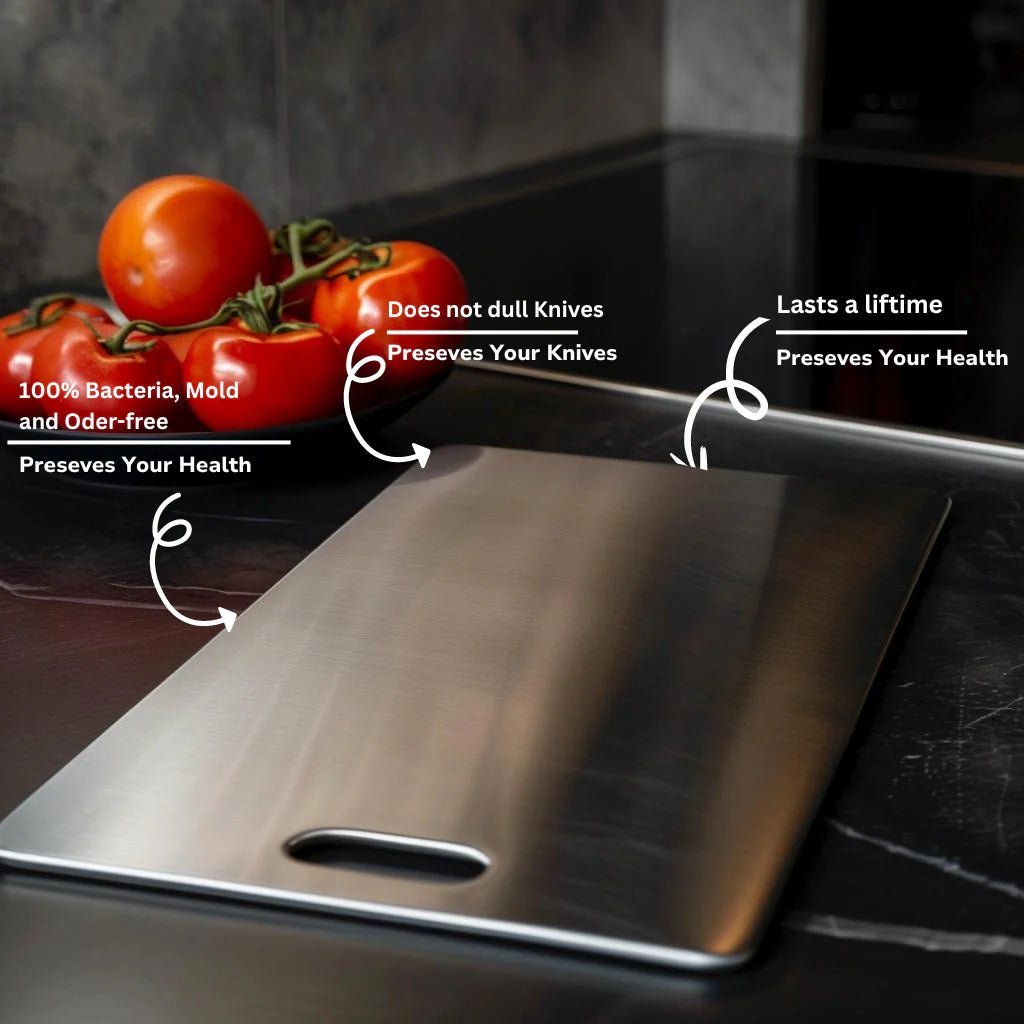 Steel Chopping Board - The Safest Non - Toxic Cutting Board - Lattea Global