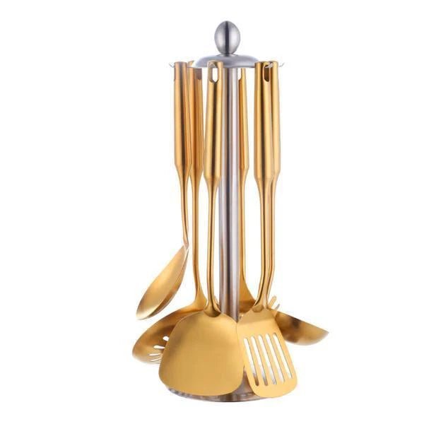 Stockholm 7 - Piece Stainless Steel Cooking Utensils Set Lattea - Lattea Global