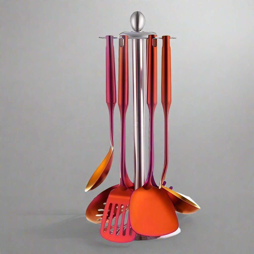 Stockholm 7 - Piece Stainless Steel Cooking Utensils Set Lattea - Lattea Global