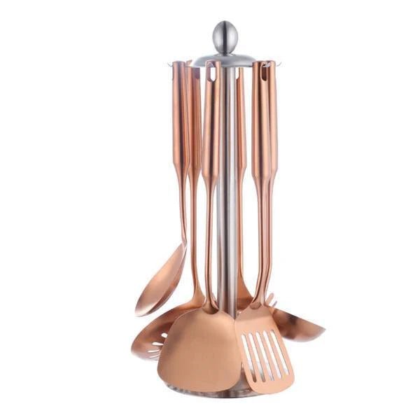 Stockholm 7 - Piece Stainless Steel Cooking Utensils Set Lattea - Lattea Global