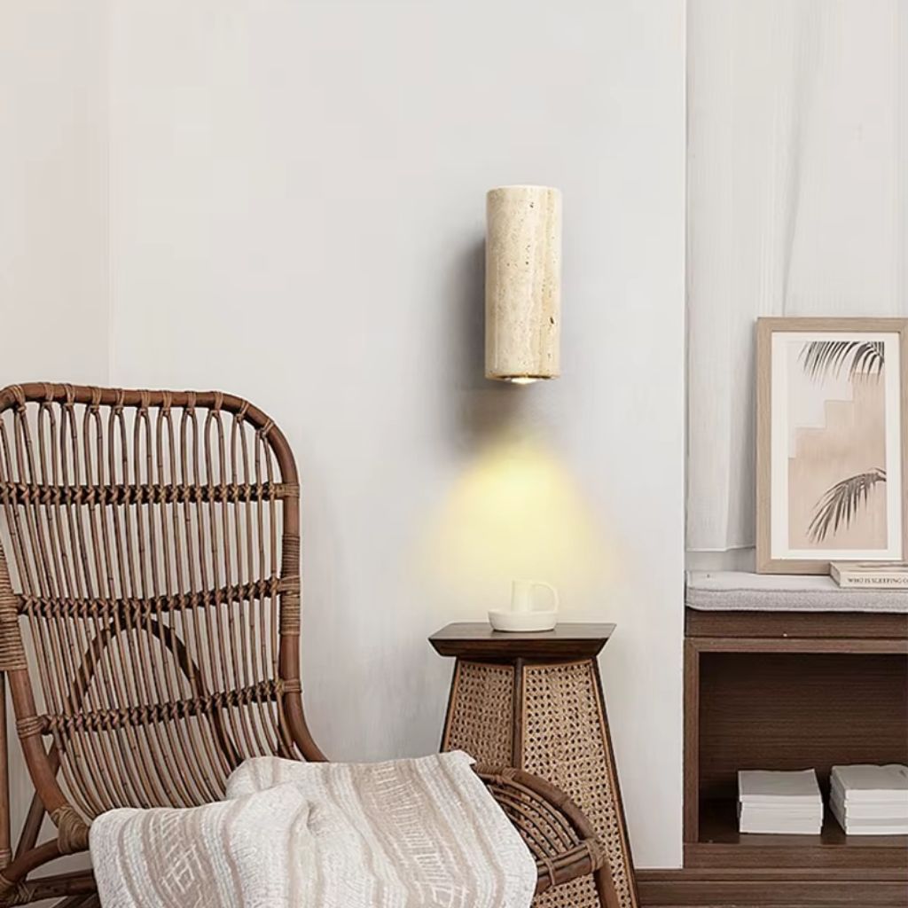 StoneShine - Wabi Sabi Travertine Wall Lamp