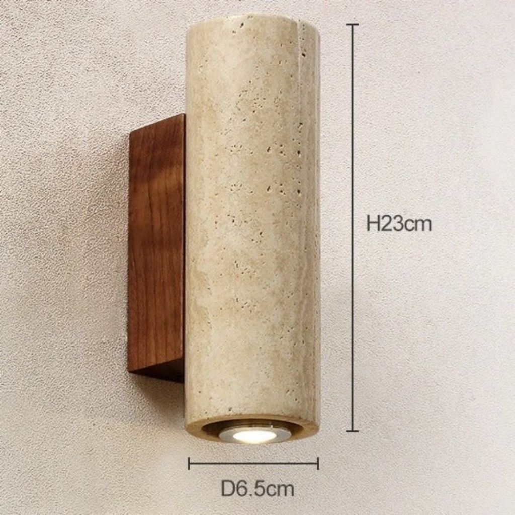 StoneShine - Wabi Sabi Travertine Wall Lamp