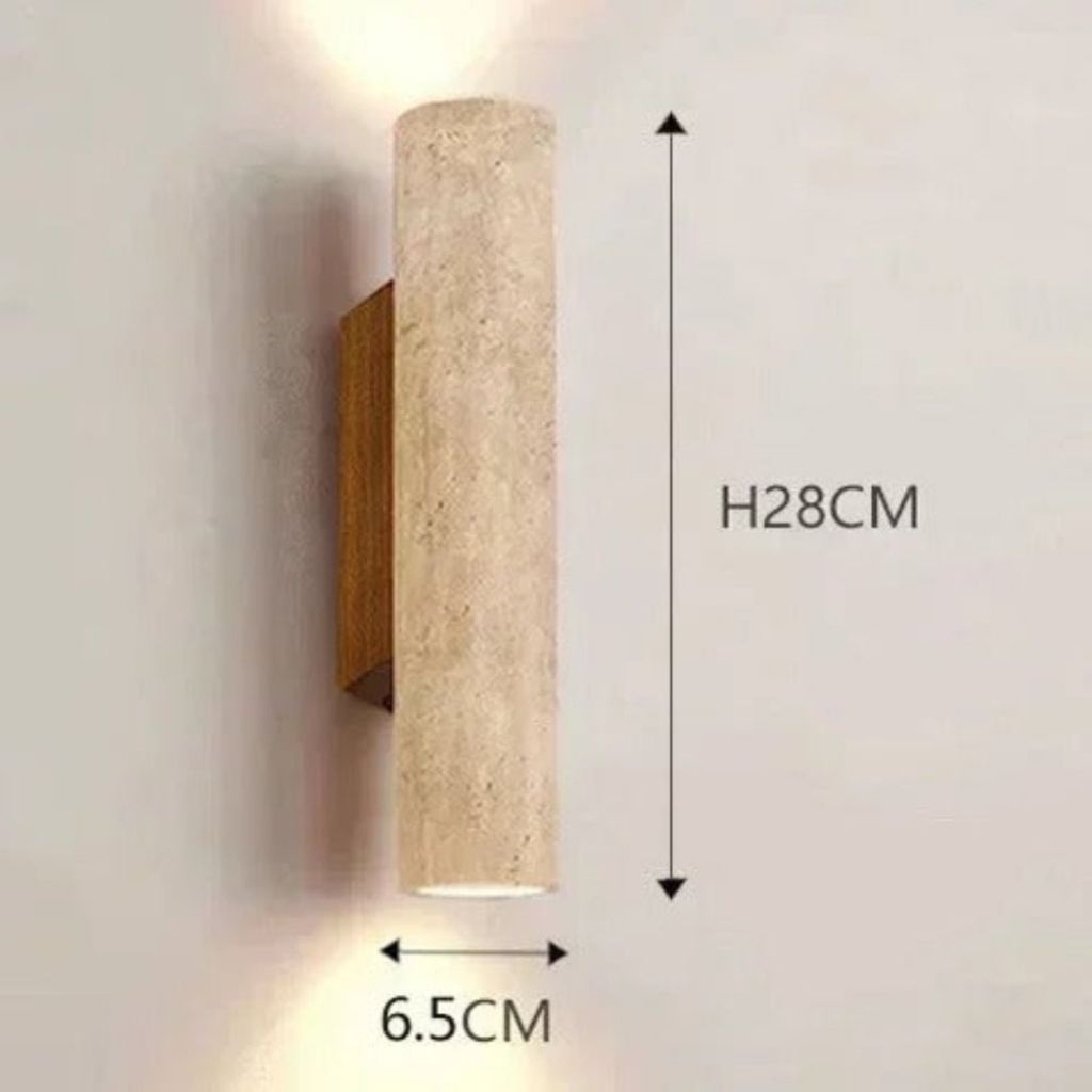StoneShine - Wabi Sabi Travertine Wall Lamp