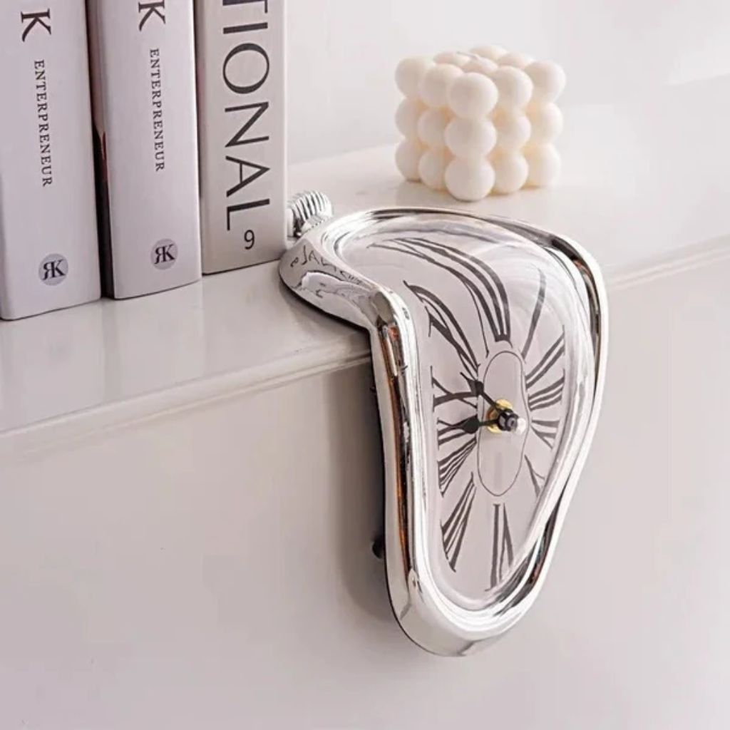 Surreal Melting Quartz Table Clock