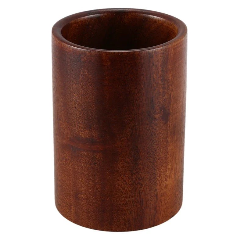 Teak Wooden Kitchen Utensil Holder - Lattea Global