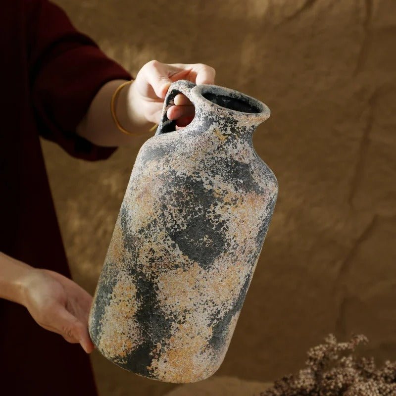 The Rustica Vase Handcrafted Ceramic - Lattea Global